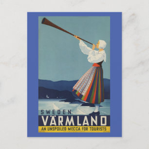 Varmland Sweden - Vintage Travel Postcard