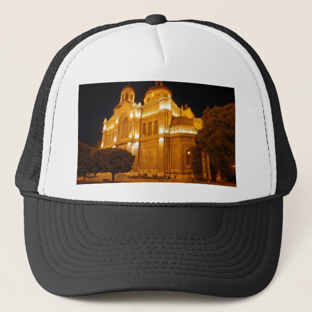 Varna Cathedral At Night Trucker Hat (Front)