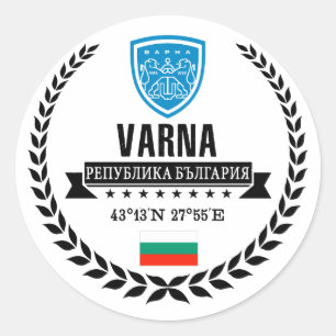 Varna Classic Round Sticker