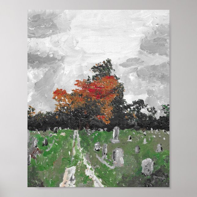 Varney Cemetery, Brunswick Maine, Print (Front)