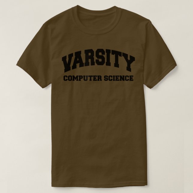 Varsity Computer Science  Funny Dev Programming De T-Shirt (Design Front)