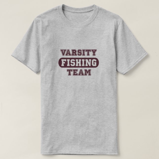 Varsity Fishing Team T-Shirt (Design Front)