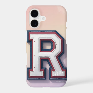 Varsity Initial Letter Phone Case | Pastel