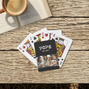 Varsity Pops 3 Photo Grandpa Nickname Est Year Playing Cards
