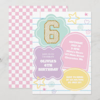 Varsity preppy pastel patch notebook Birthday