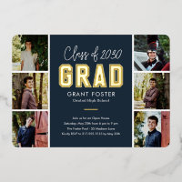 Varsity Pride Foil Graduation EDITABLE COLOR Foil