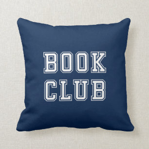 Varsity Style Book Club with Editable Color Cushion