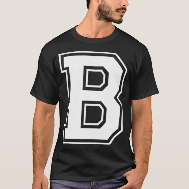 Varsity Sweater with B logo Pullover  (Front)