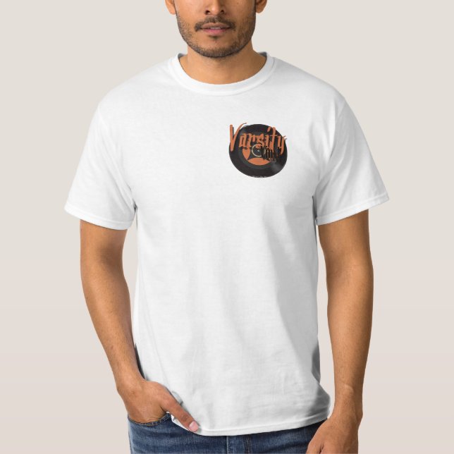 Varsity Vinyl T-Shirt Orange (Front)