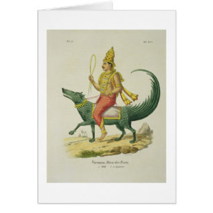 Varuna, God of the Oceans, engraved by Charles Eti