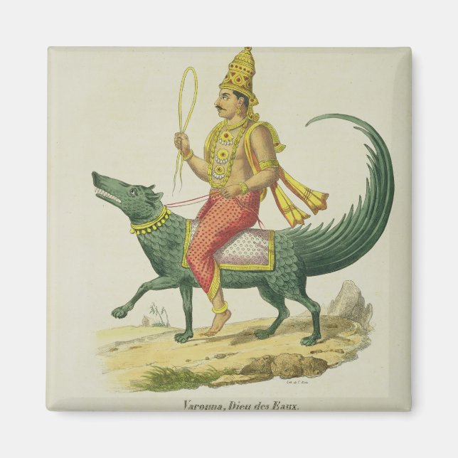 Varuna, God of the Oceans, engraved by Charles Eti Magnet (Front)