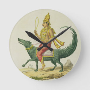 Varuna, God of the Oceans, engraved by Charles Eti Round Clock