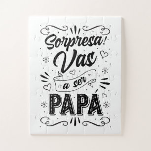 Vas a ser Papa Anuncio de Embarazo Artístico Jigsaw Puzzle