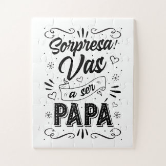 Vas a ser Papa Anuncio de Embarazo Artístico Jigsaw Puzzle