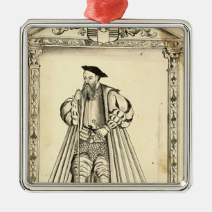 Vasco da Gama from 'Lendas da India' Metal Tree Decoration