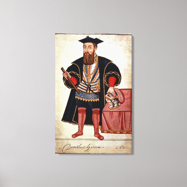 Vasco da Gama , illustration Canvas Print (Front)