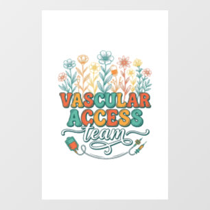 Vascular Access Team Floral Medical Shirt Design_1