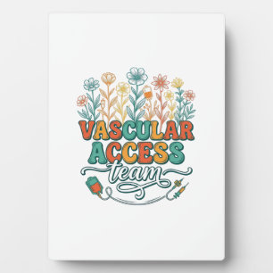 Vascular Access Team Floral Medical Shirt Design_1 Plaque
