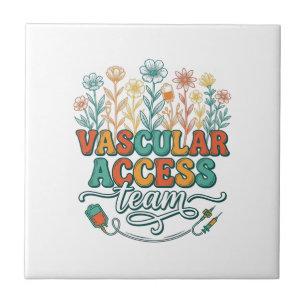 Vascular Access Team Floral Medical Shirt Design_1 Tile