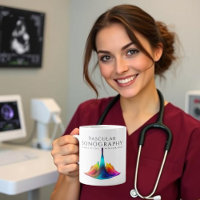 Vascular Sonographer-Colourful Ultrasound Waves