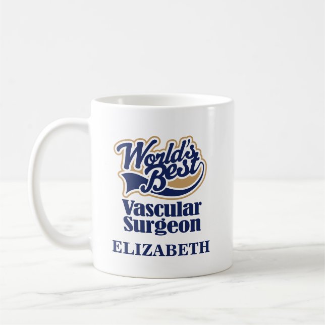 Vascular Surgeon Personalised Mug Gift (Left)