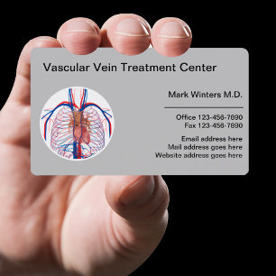 Vascular Vein Centre And Health Clinic Business Card