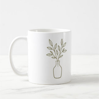 Vase and Leaves Mug