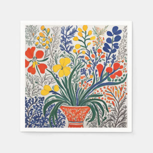 Vase and Wild Flowers  Napkin