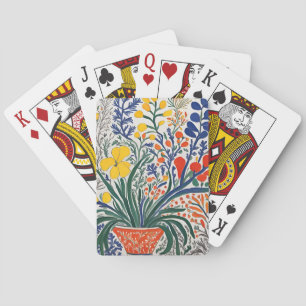 Vase and Wild Flowers Playing Cards