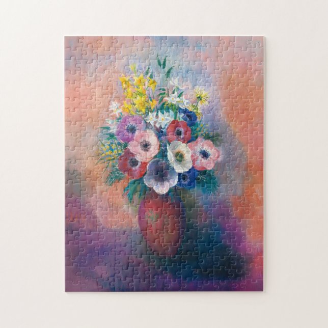 Vase D’anémones | Odilon Redon Jigsaw Puzzle (Vertical)