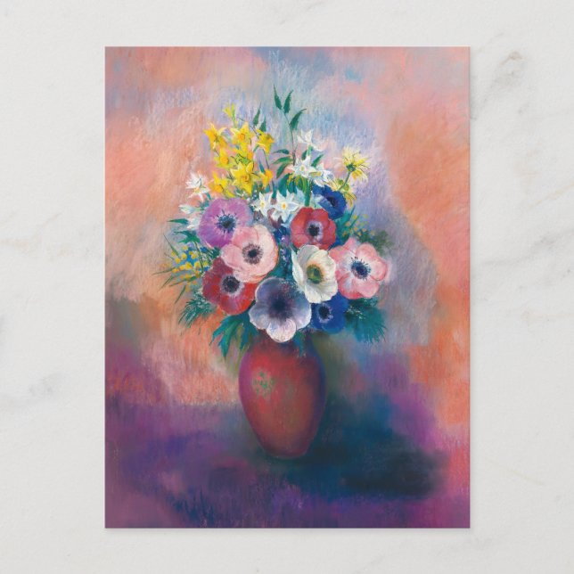 Vase D’anémones | Odilon Redon Postcard (Front)