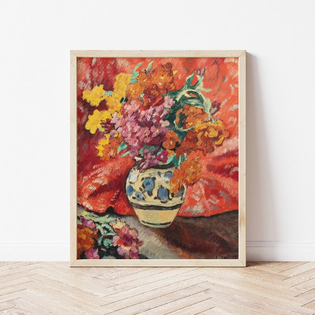 Vase de Fleurs à la Draperie Rouge | Louis Valtat Poster (Creator Uploaded)