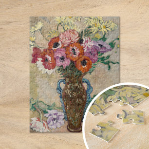 Vase Decorated with Anemones Louis Valtat Jigsaw Puzzle