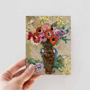 Vase Decorated with Anemones Louis Valtat Postcard