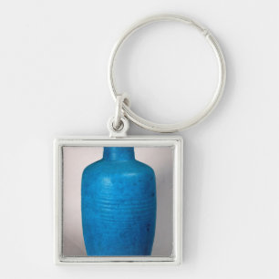 Vase in the form of a straight necked bottle key ring