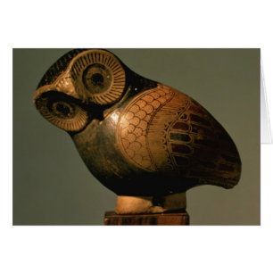 Vase in the form of an owl, Proto-Corinthian
