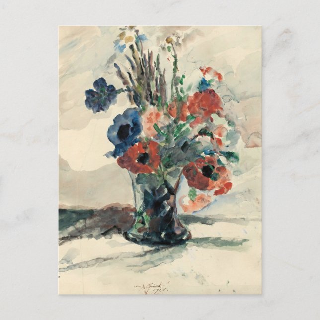 Vase mit Blumen | Lovis Corinth Postcard (Front)