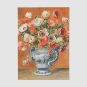 Vase of Anemones by Renoir Tissue Paper