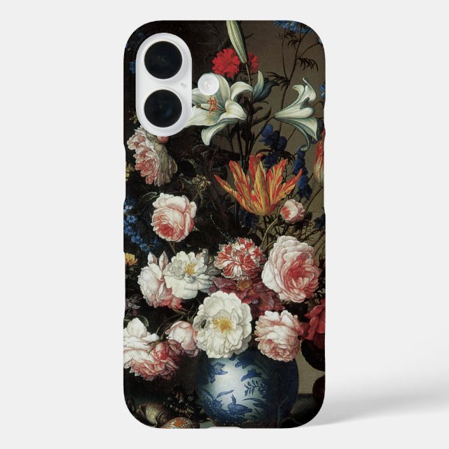 Vase of Flowers by a Window, Balthasar van der Ast Case-Mate iPhone Case (Back)
