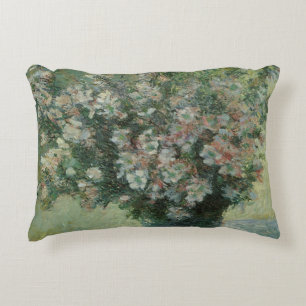 Vase of Flowers by Claude Monet Decorative Cushion