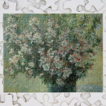 Vase of Flowers by Claude Monet Jigsaw Puzzle<br><div class="desc">Vase of Flowers (1881/82) by Claude Monet is a vintage impressionist floral still life fine art painting. A bouquet of blooming spring season garden flowers in a blue vase. About the artist: Claude Monet (1840-1926) was a founder of the French impressionist painting movement with most of his paintings being "en...</div>