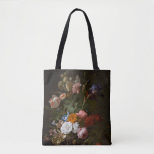 Vase of Flowers by Rachel Ruysch Tote Bag