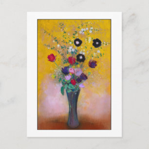 Vase of Flowers by Redon Postcard
