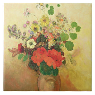 Vase of Flowers, c.1908-10 (oil on canvas) Tile
