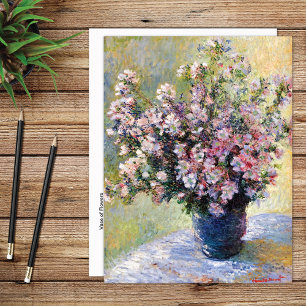 Vase of Flowers Claude Monet Postcard