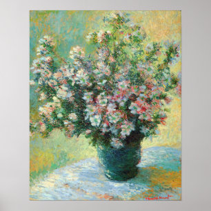 Vase of Flowers Fine Art by Claude Monet Poster