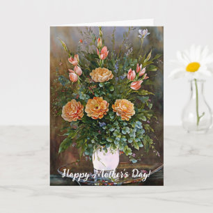 Vase of Flowers Floral Mother's Day Card