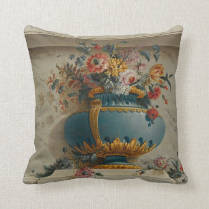 Vase of Flowers in a Niche Cushion