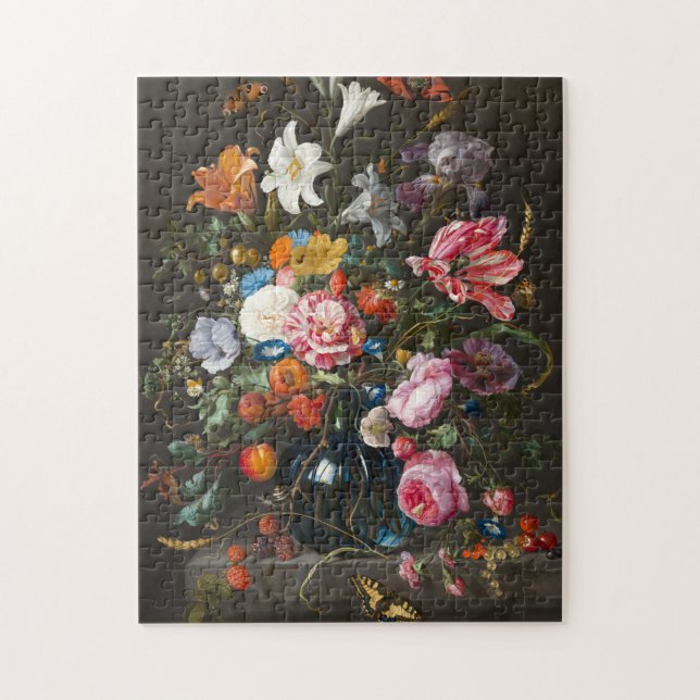 Vase of Flowers, Jan Davidsz de Heem Jigsaw Puzzle (Vertical)