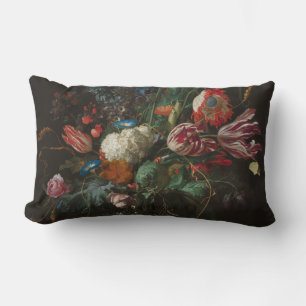 Vase of Flowers - Jan Davidsz. de Heem Lumbar Cushion